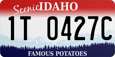 ID license plate 1T0427C