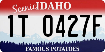 ID license plate 1T0427F
