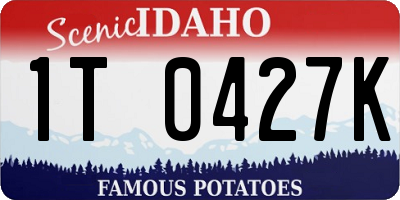 ID license plate 1T0427K