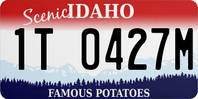 ID license plate 1T0427M