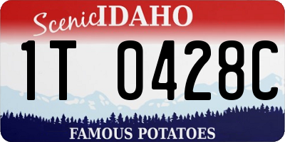 ID license plate 1T0428C