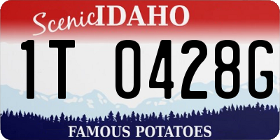 ID license plate 1T0428G