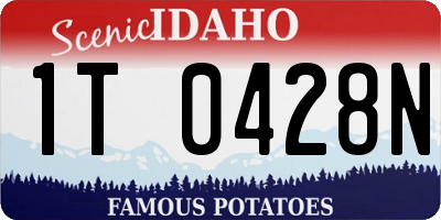 ID license plate 1T0428N