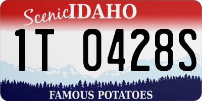 ID license plate 1T0428S