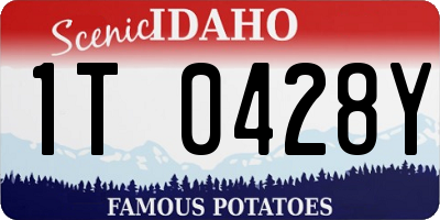 ID license plate 1T0428Y