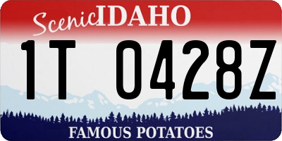 ID license plate 1T0428Z