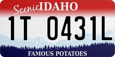 ID license plate 1T0431L