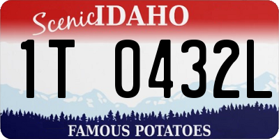 ID license plate 1T0432L