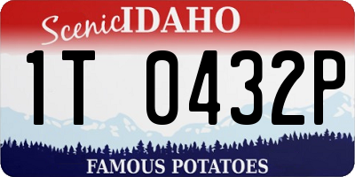 ID license plate 1T0432P