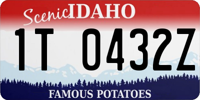 ID license plate 1T0432Z