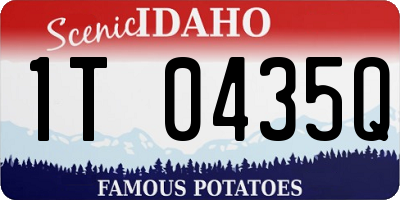 ID license plate 1T0435Q