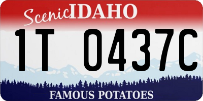 ID license plate 1T0437C