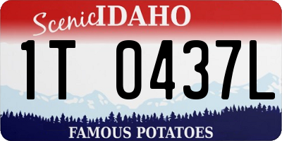 ID license plate 1T0437L