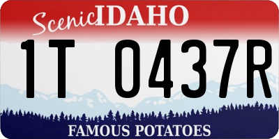 ID license plate 1T0437R