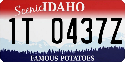 ID license plate 1T0437Z