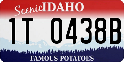 ID license plate 1T0438B