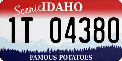 ID license plate 1T0438O