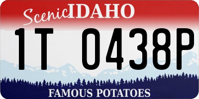 ID license plate 1T0438P