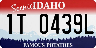 ID license plate 1T0439L