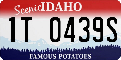 ID license plate 1T0439S