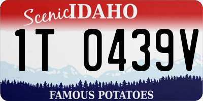 ID license plate 1T0439V