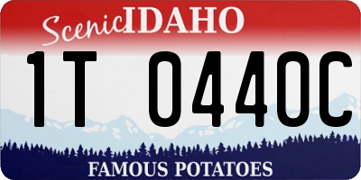 ID license plate 1T0440C