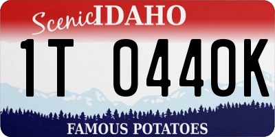 ID license plate 1T0440K