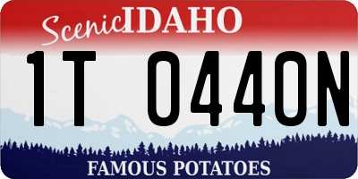 ID license plate 1T0440N