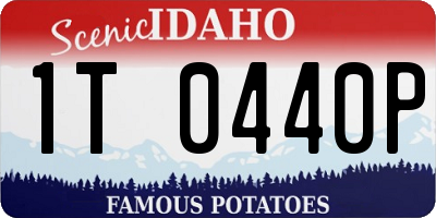 ID license plate 1T0440P