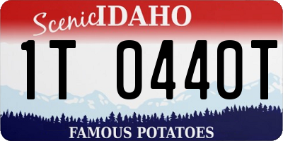 ID license plate 1T0440T