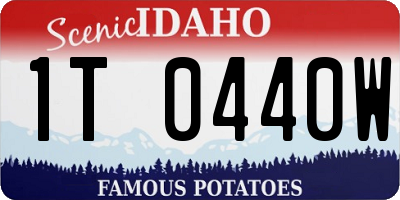 ID license plate 1T0440W