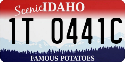 ID license plate 1T0441C