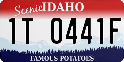 ID license plate 1T0441F