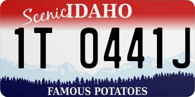 ID license plate 1T0441J