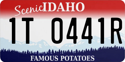 ID license plate 1T0441R