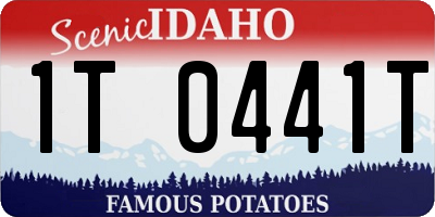 ID license plate 1T0441T