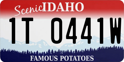 ID license plate 1T0441W