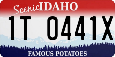 ID license plate 1T0441X