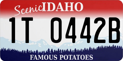 ID license plate 1T0442B