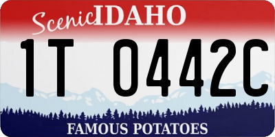 ID license plate 1T0442C