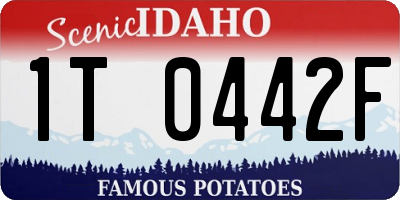 ID license plate 1T0442F