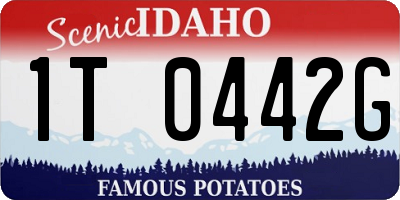 ID license plate 1T0442G