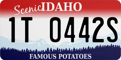ID license plate 1T0442S