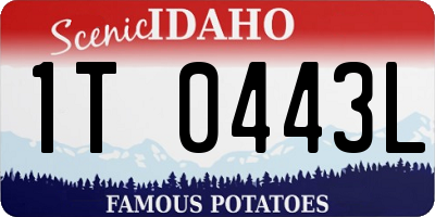 ID license plate 1T0443L