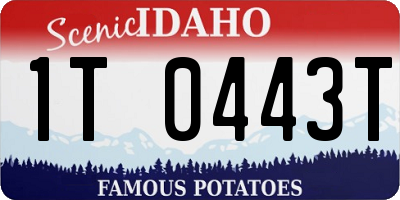 ID license plate 1T0443T
