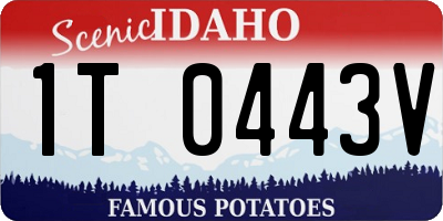 ID license plate 1T0443V