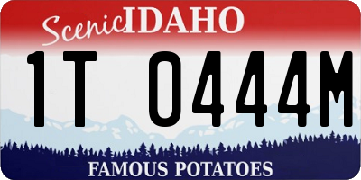 ID license plate 1T0444M