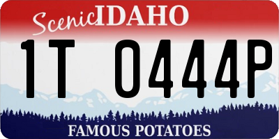 ID license plate 1T0444P