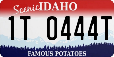 ID license plate 1T0444T
