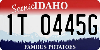 ID license plate 1T0445G
